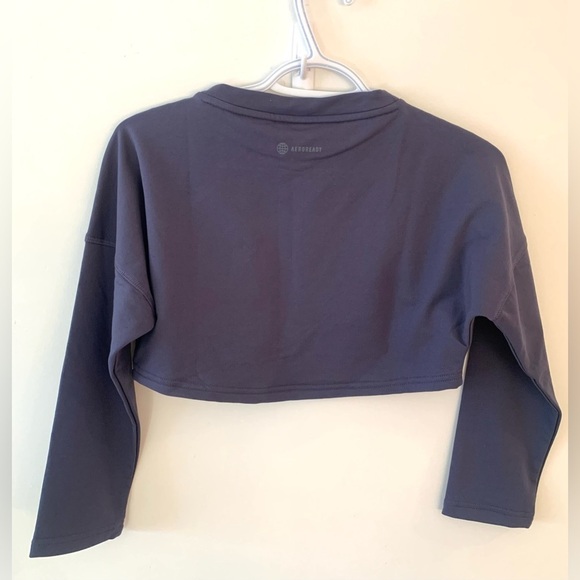 ADIDAS Yoga Aeroready Cropped Sweatshirt - Picture 2 of 6